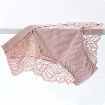 3-piece cotton lace floral panties