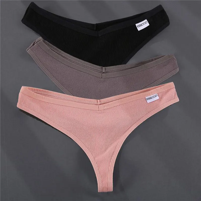 3 pieces/set of pure cotton thong