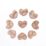 100 pieces of mini wooden love party decoration