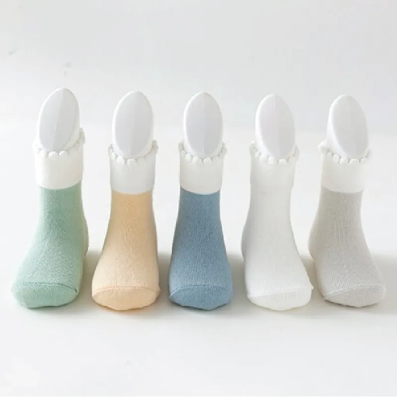 5 pairs/batch baby cotton socks