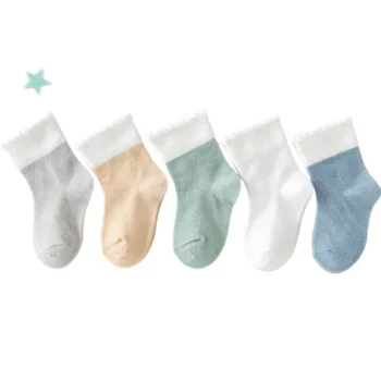 5 pairs/batch baby cotton socks