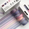8 pieces/set of solid color tape