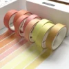8 pieces/set of solid color tape