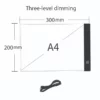 A4 dimmable LED drawing board