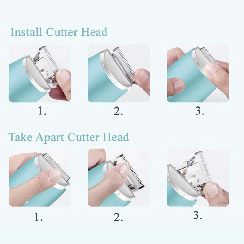Automatic gathering baby hair trimmer