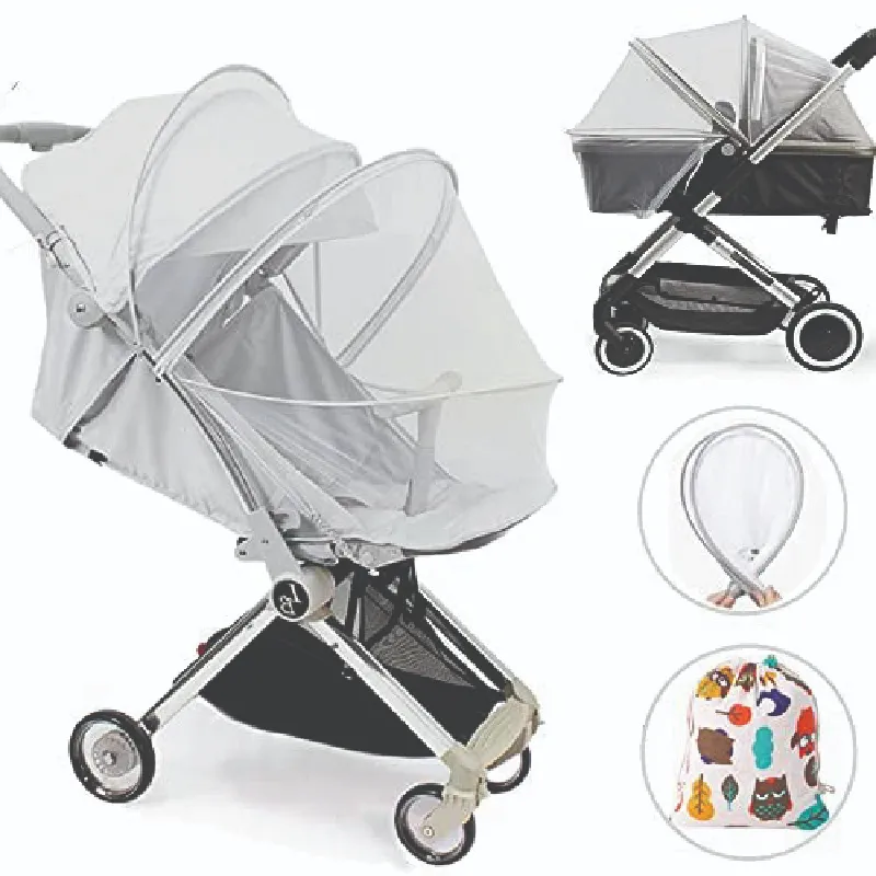 Full Cover Safety Mosquito Net Baby Stroller