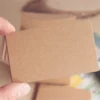 Kraft Word Message Card
