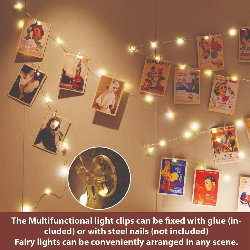 Led String Photo Clip Holiday Lighting