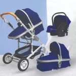 Luxury 3-in-1 portable folding stroller