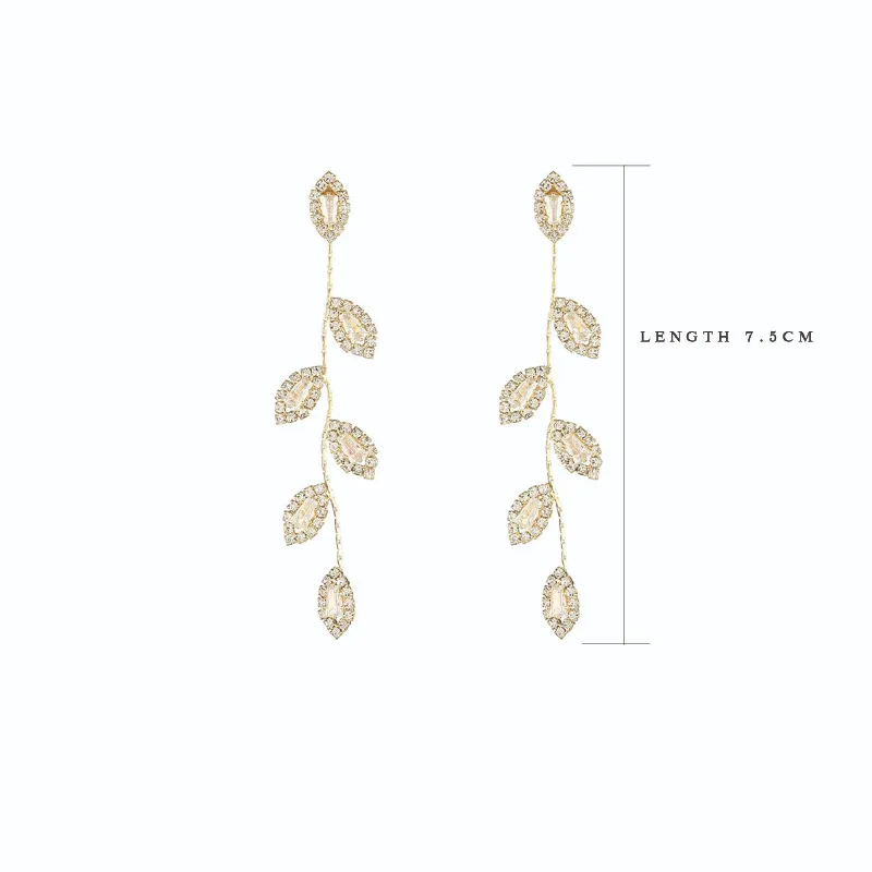 14K Real Gold Leaf Earrings