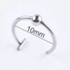 Women's lip ring fake piercing