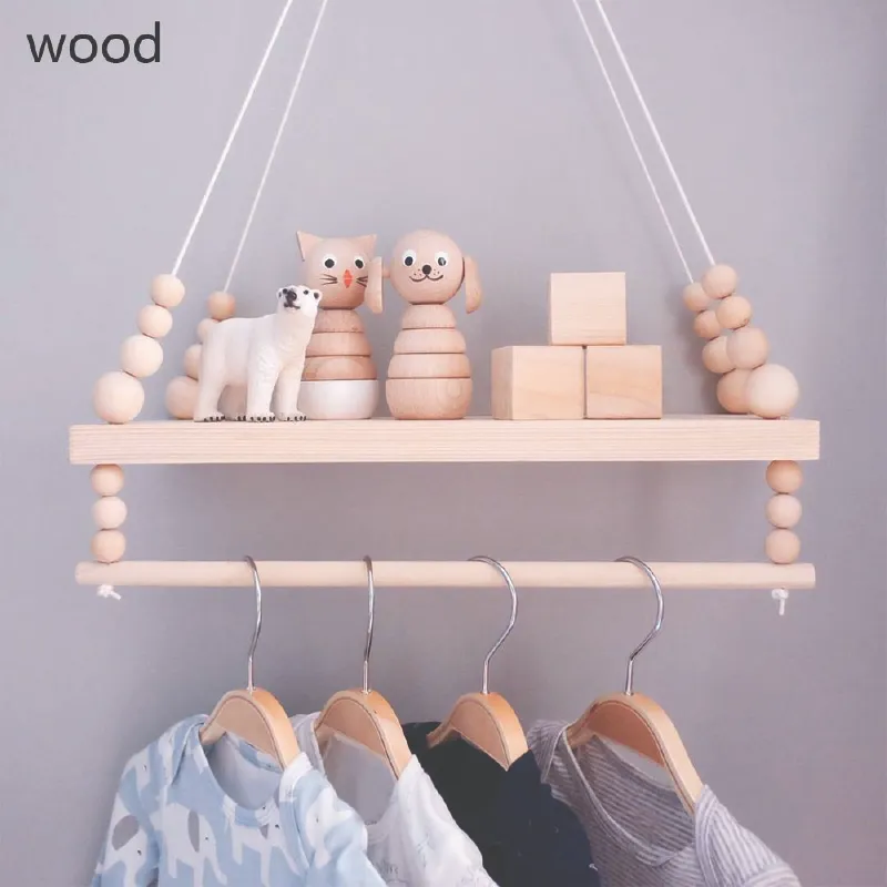 Wooden Wall Rack Kids Bedroom