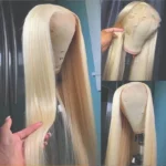 Glue-free golden lace wig