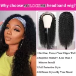 Real Wig for Curly Hair Without Glue