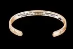 Mantra Stainless Steel Cuff Bracelet Jewelry