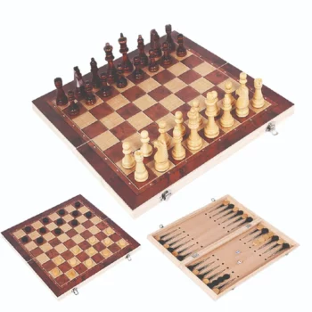 3 in 1 Backgammon Travel Chess Set, Board Material