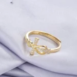 Amazon Hot Selling Micro Diamond Jesus Cross Ring