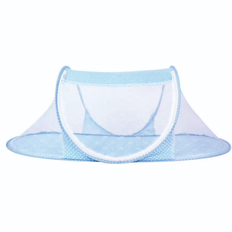 Baby foldable encrypted zipper mosquito net