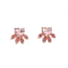 Bear Jewelry Dog Paw Print Earrings For Women