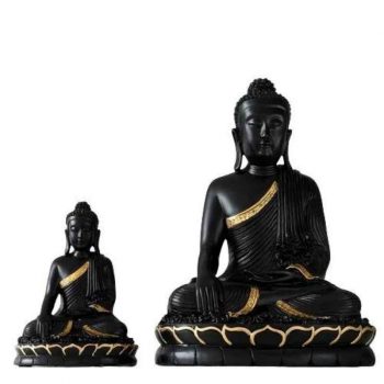 Black Sakyamuni Buddha Statue