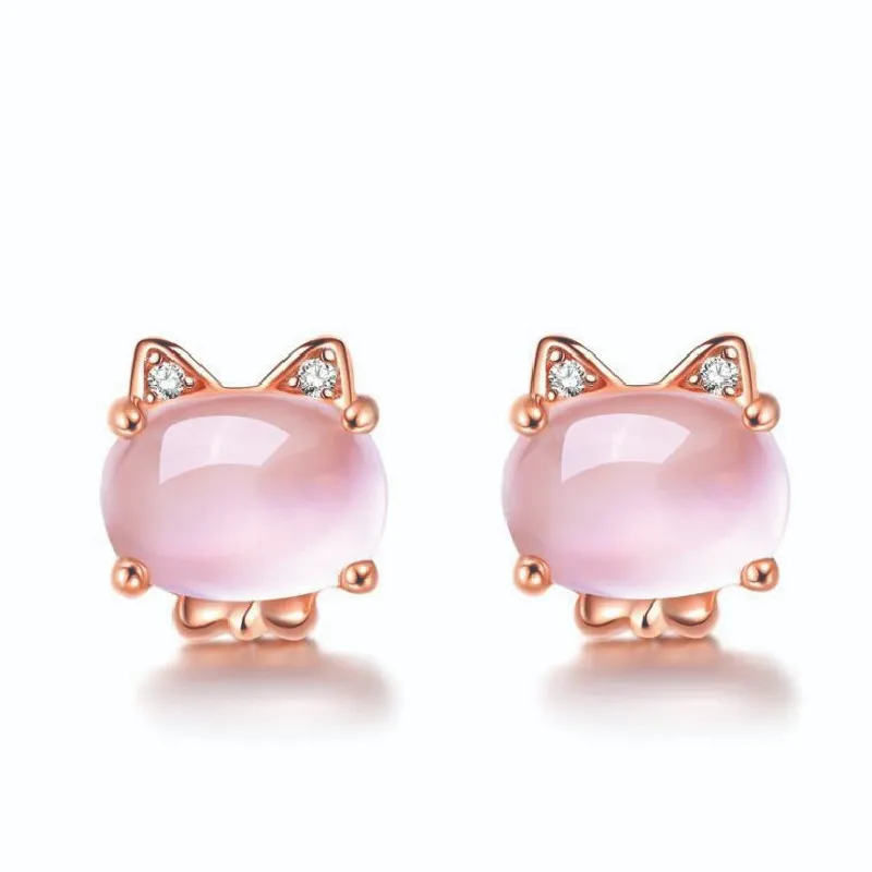 Cat Jewelry Set in Rose Gold Plate Online