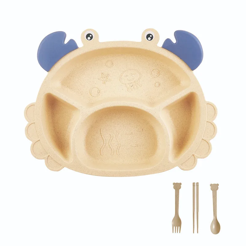 Children’s Crab Cutlery 6 Plate Piece Set