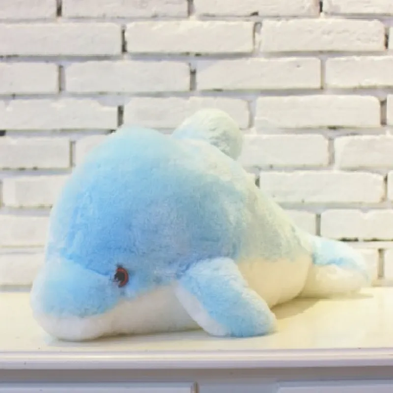 Colorful Glowing Dolphin Doll Christmas Gift Plush Toy