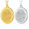 Islamic Silver Gold Color Allah Necklace Jewelry