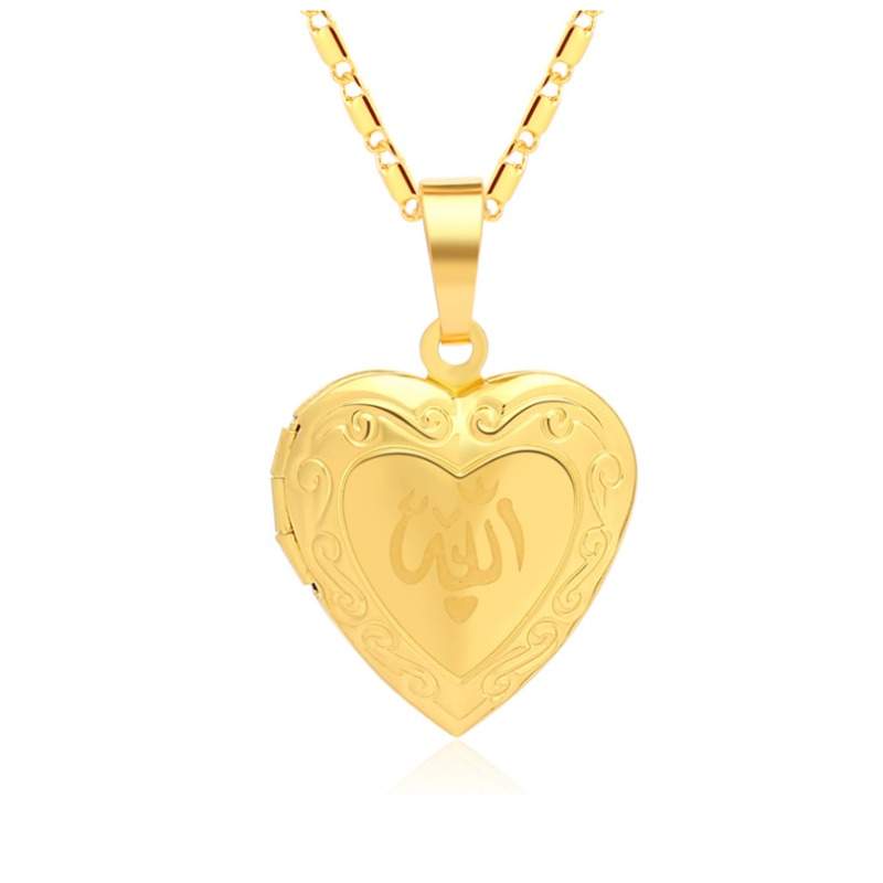 Muslim Heart Shaped Necklace Islamic Necklace