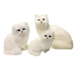 Realistic Cat Plush Toys Kids Gift Birthday Xmas Present Table Home Decor