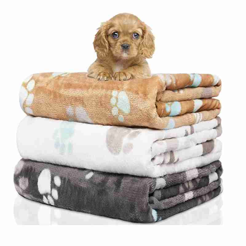 Soft Pet Dog Cat Flannel Thick Blanket
