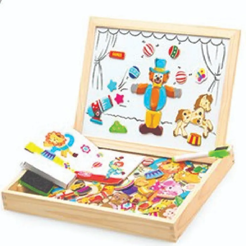 Wooden Magnetic Puzzle Children Toys for Kids