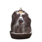 Buddha ceramic back incense burner