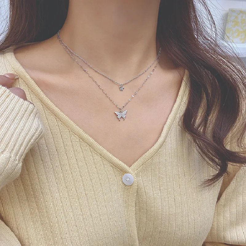 Colour Sparkling Clavicle Chain Choker Necklace For Women