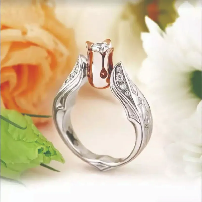Flower Separation Simulation Diamond Ring