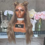 Natural Looking Ash Blonde Glueless Lace Front Wig