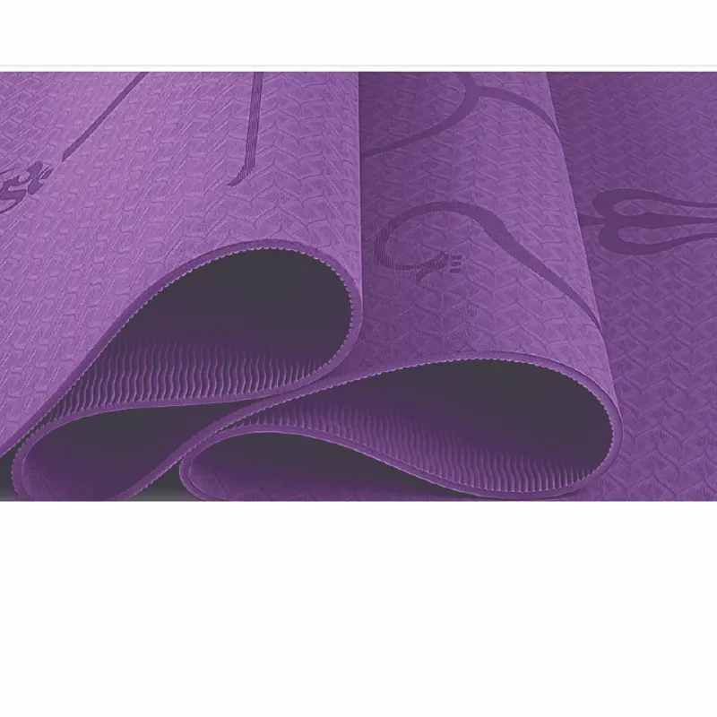 Non-Slip Tpe Yoga Mat Position Line Beginner