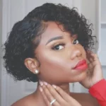Short Pixie Curly Hair Wig