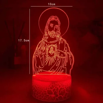 Jesus 3D LED Touch Light
