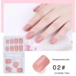Wear Nail Art Fake Pure Color Patches