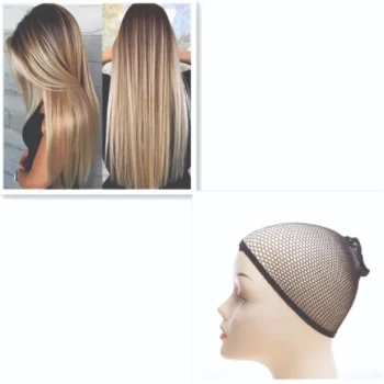 Women New Gradient Long Straight Wig