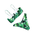 Animal Print Leopard Bikini Push Up Swimsuit Sexy Women Bikini Set 2021 Brazilian Thong Bathing Suit Bandeau Beach Wear Swimwear