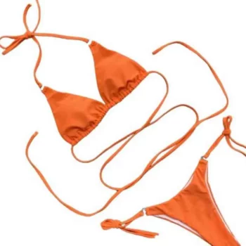 Bikini Hot Sale Simple Ring Swimsuit Ladies