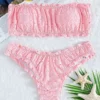 New Bikinis Sexy Bandeau Solid Swimsuit Female