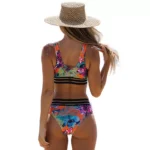 Sexy Leaves Printed Bikini 2022 Push Up Swimsuit Women Two Pieces Swimwear Brazilian Bikini Set Female Beachwear Bathing Suit