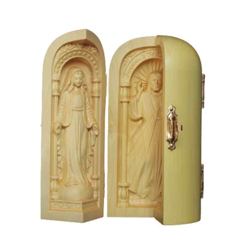 Catholic Holy Relic Wood Carving Craft Ornament
